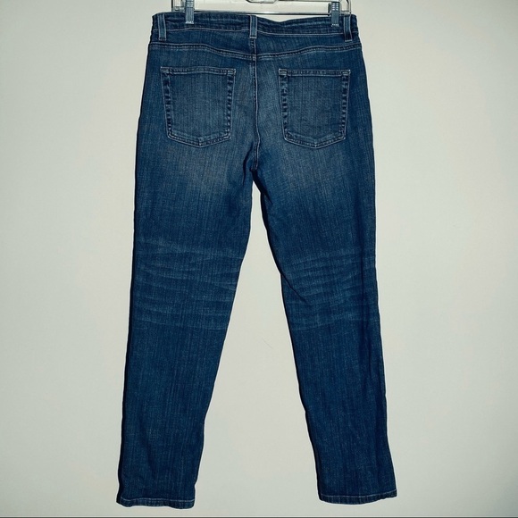 Eileen Fisher Straight Leg Organic Cotton Stretch Jeans, size 8 - Picture 6 of 10